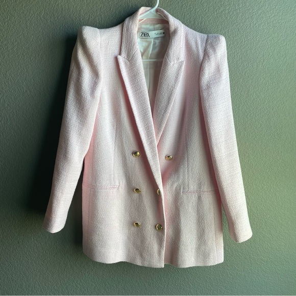 Zara Tops Zara Pink Blazer Poshmark